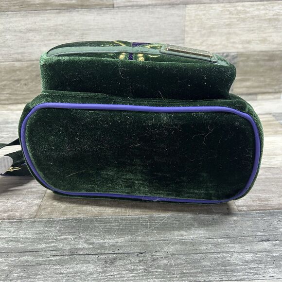 Disney Loungefly Emerald Green Velour HocusPocus Winifred Sanderson MiniBackpack
